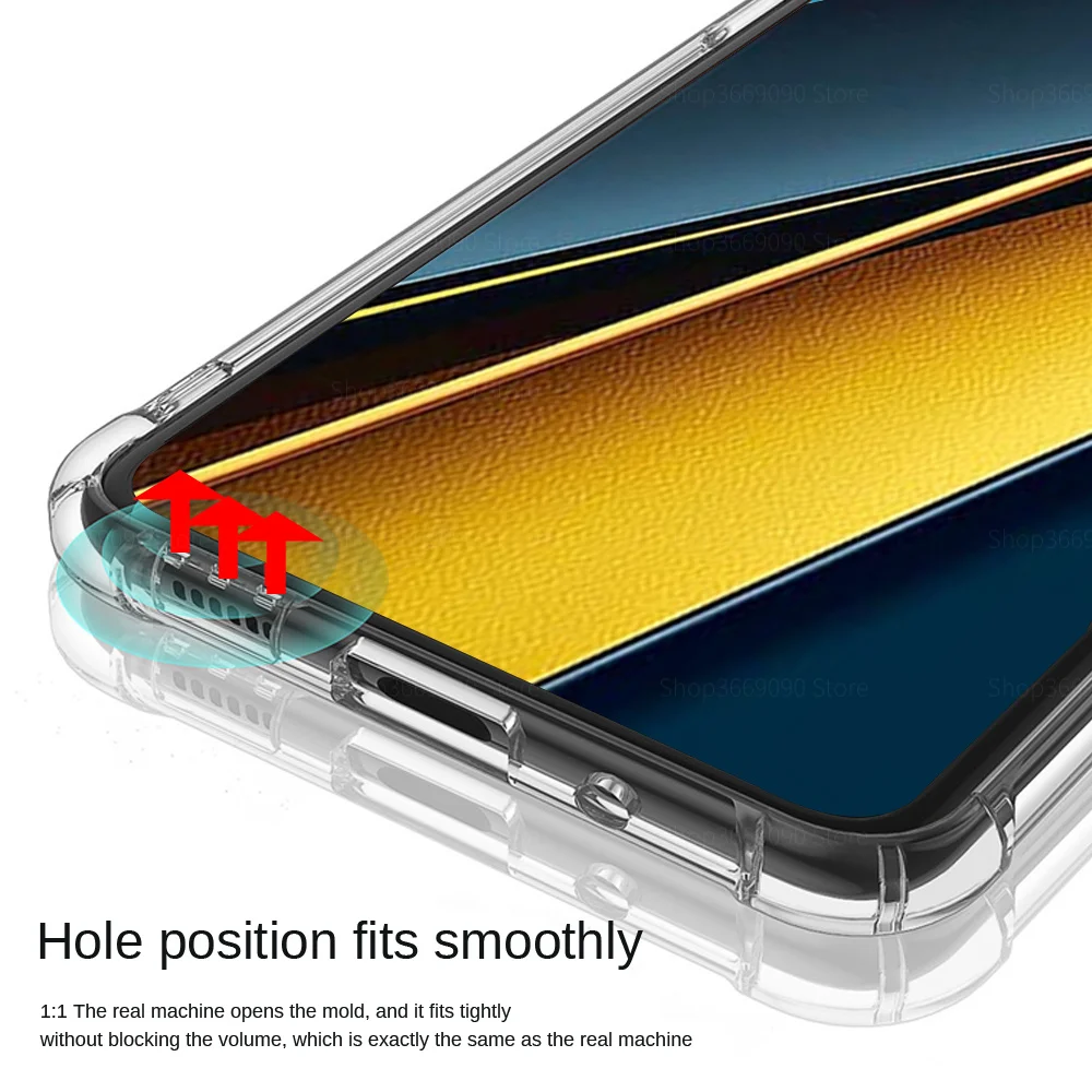 Phone Case Phone Protector Cover Camera Protector Case Camera Lens Protector Case Clear Camera Protection Phone Case For Xiaomi Poco X6 Pro 5G Soft TPU Silicon Shockproof Back Shell Poko Little X6 Pro X 6 x6Pro