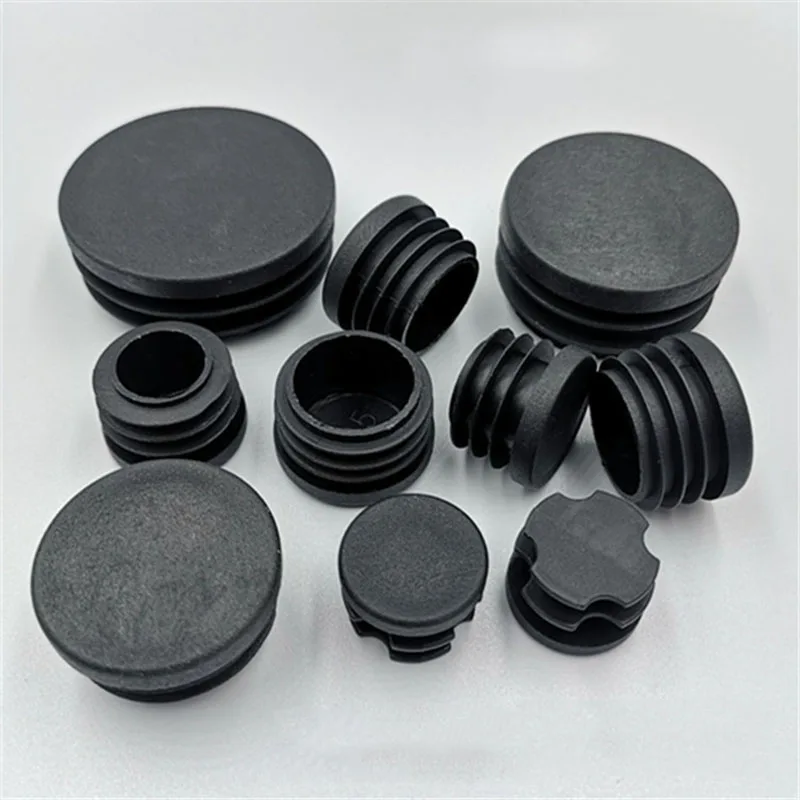 Pipe End Cap Round Plastic Blanking Tube Pipe Inserts Chair Table Feet Decorative Dust Cover
