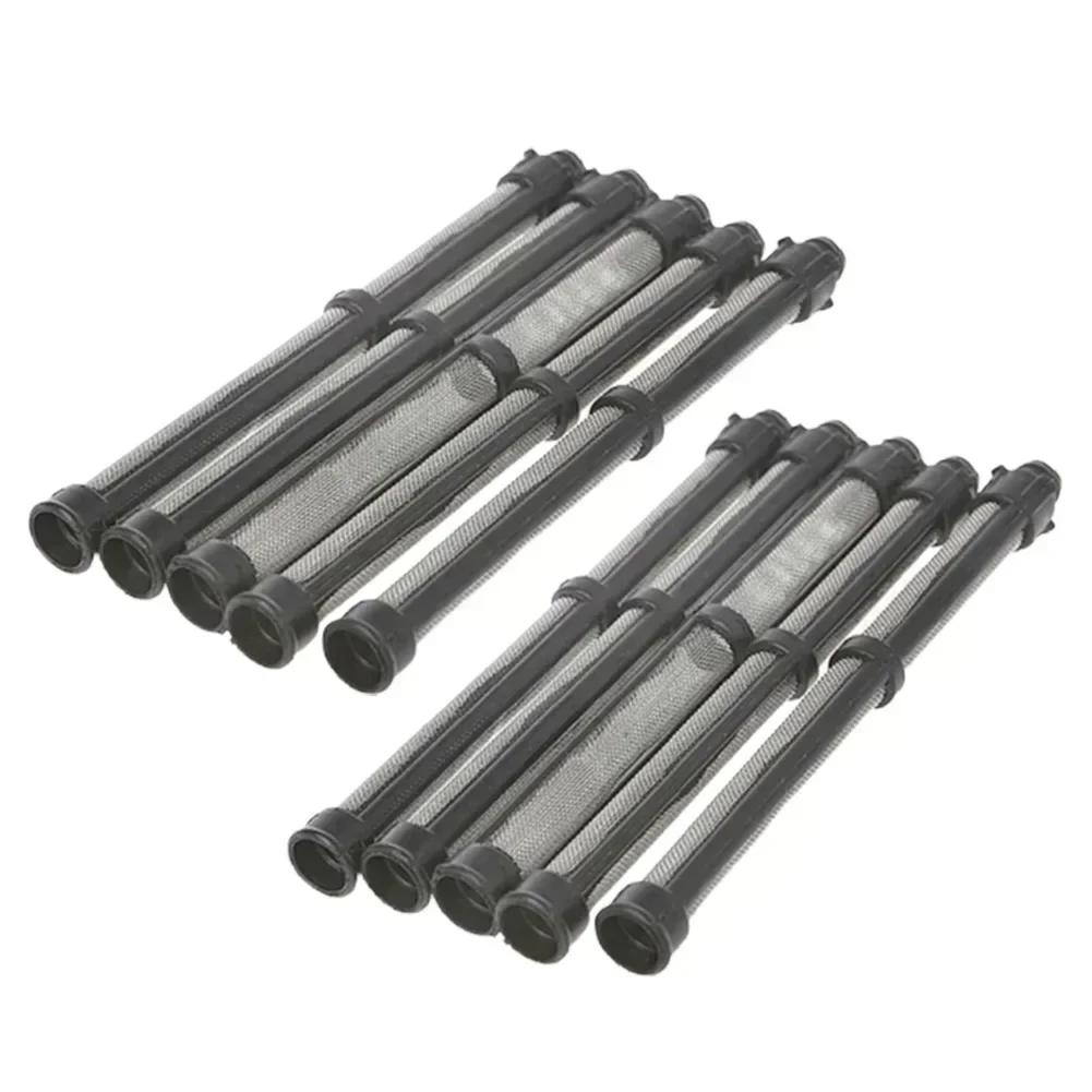 10pcs/set Black Airless Spray Pump Filter Grid 60 Mesh Replacement Mesh Filter For 390/395/490/495 Airless Spraying Machine