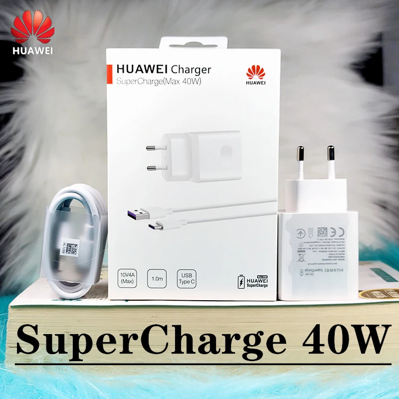 baseus 65w EU Huawei Original Charger 40W Fast Charger Adapter 5A Type C Cable For Honor 10 Magic P20 P30 pro p40 pro mate 30 quick charge 3.0