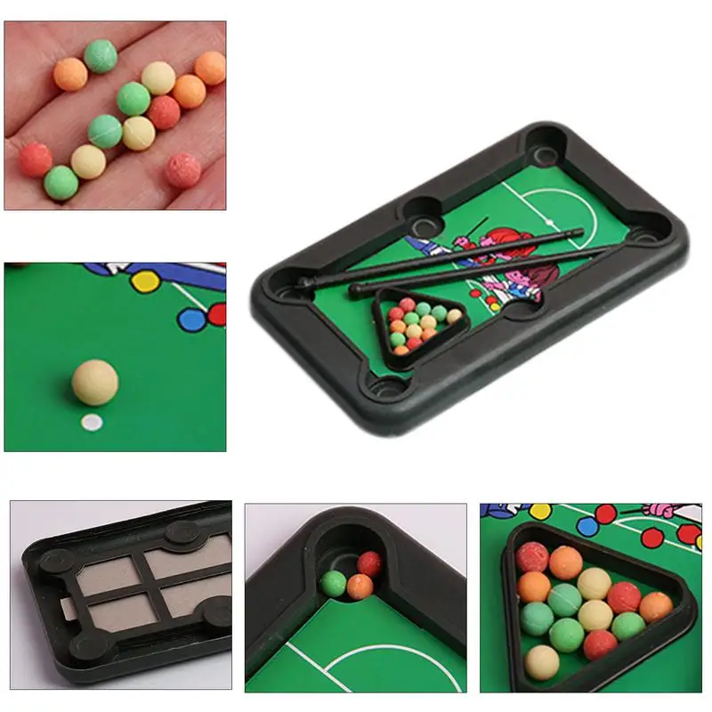 Small Pool Table Game Kids Billiards Table Pool Toy Interactive Game For Children Friends