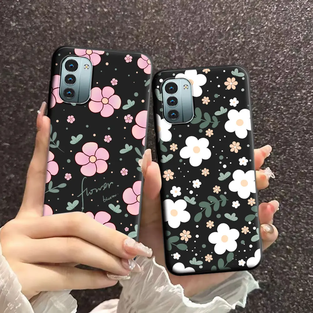 Floral Soft Silicone TPU Phone Case – Stylish Protective Back Cover