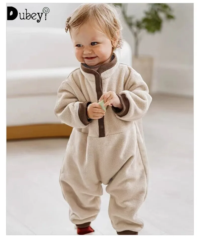 

Infant Toddler Baby Polar Fleece Romper Autumn Winter Newborn Clothes Children Outfit Bodysuits One-pieces Jumpsuit