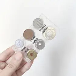 Compact Multi-Slot Coin Organizer for Efficient Money Management (Transparent)