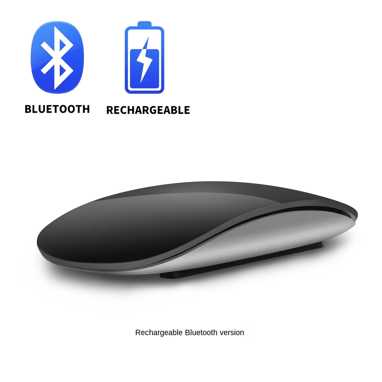 Wireless Mouse Bluetooth 5.0 Rechargeable Mouse Wireless Computer Silent Mice Ergonomic Mouse Optical Mice For Apple Mac PC iPad small computer mouse Mice
