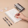 S656 Straight Liquid Walking Bead Bullet, Full Needle Tube, Neutral Pen, Office Signature Pen, Carbon Pen, 0.5 Black 3