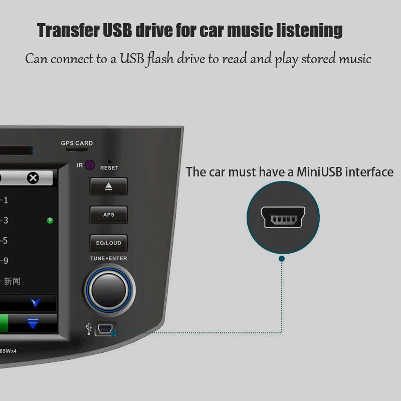 Mini5P zu USB 2.0 T-Schnittstelle OTG Datenkabel für Autonavigation Externer USB-Flash-Laufwerk Kartenleser 360 Grad drehbarer Adapter – Detail 6