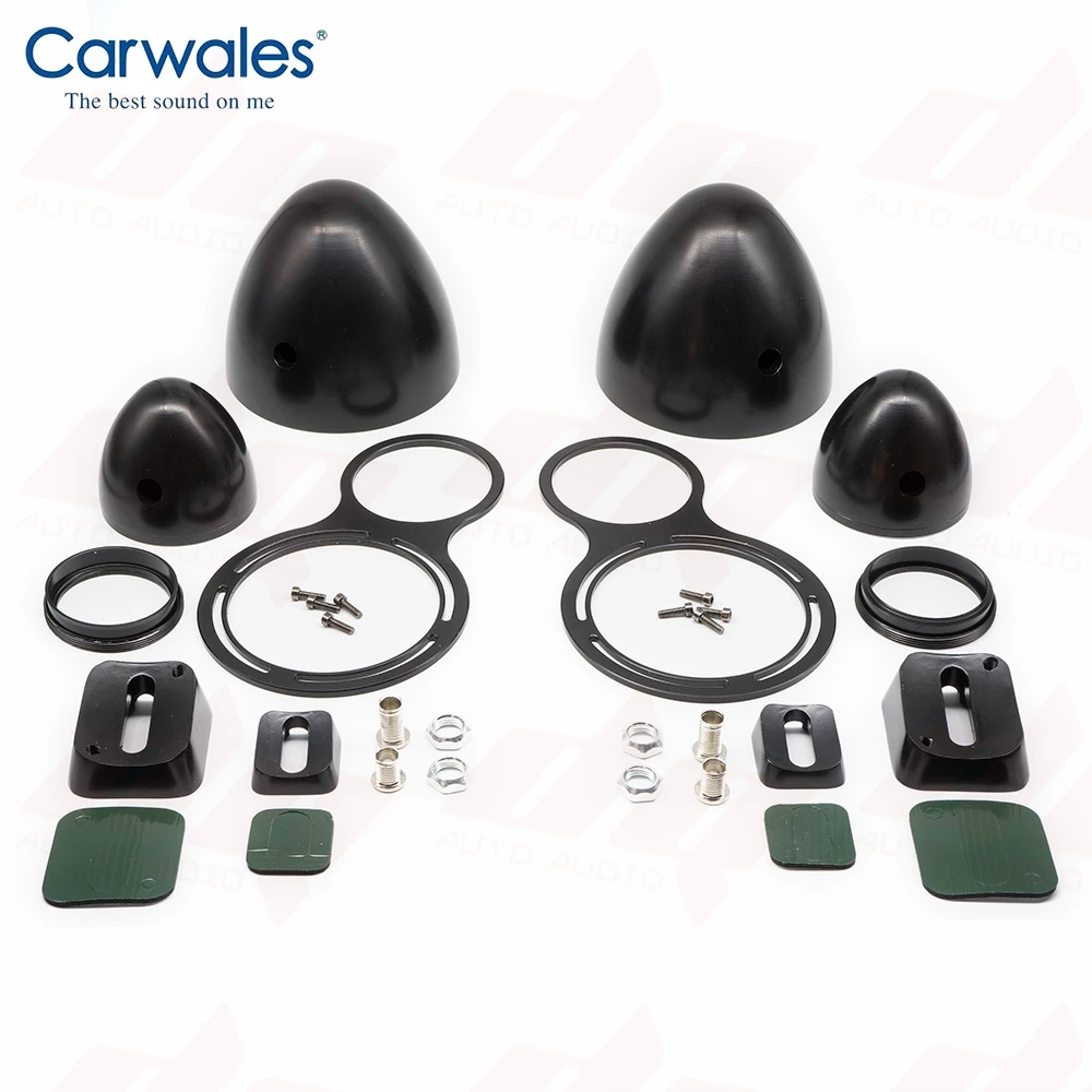 2PCS Car Refit 3-way 3.5 Inch Midrange Treble Combination Speaker Box Tweeter Stand Cup adapter for Car 3.5INCH Bracket 1pair
