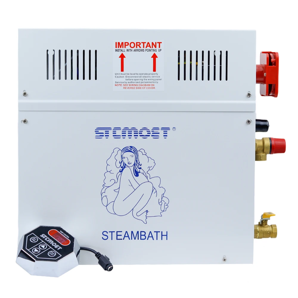 6KW 220V/380V Home use Steam machine Steam generator Sauna Dry stream furnace Wet Steam Steamer digital controller Detox 2