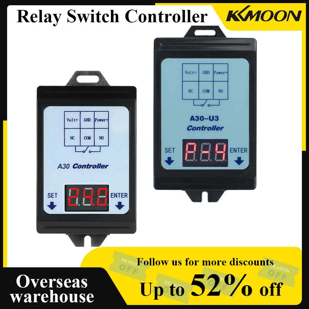 Voltage Monitoring Relay, DC 6~80V Time Delay Relay