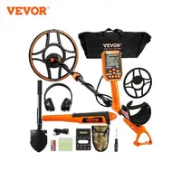 VEVOR Professional Rechargeable Metal Detector 12" IP68 Waterproof Coil 39-50 in Adjustable with LCD 7Modes for Treasure Hunting 1
