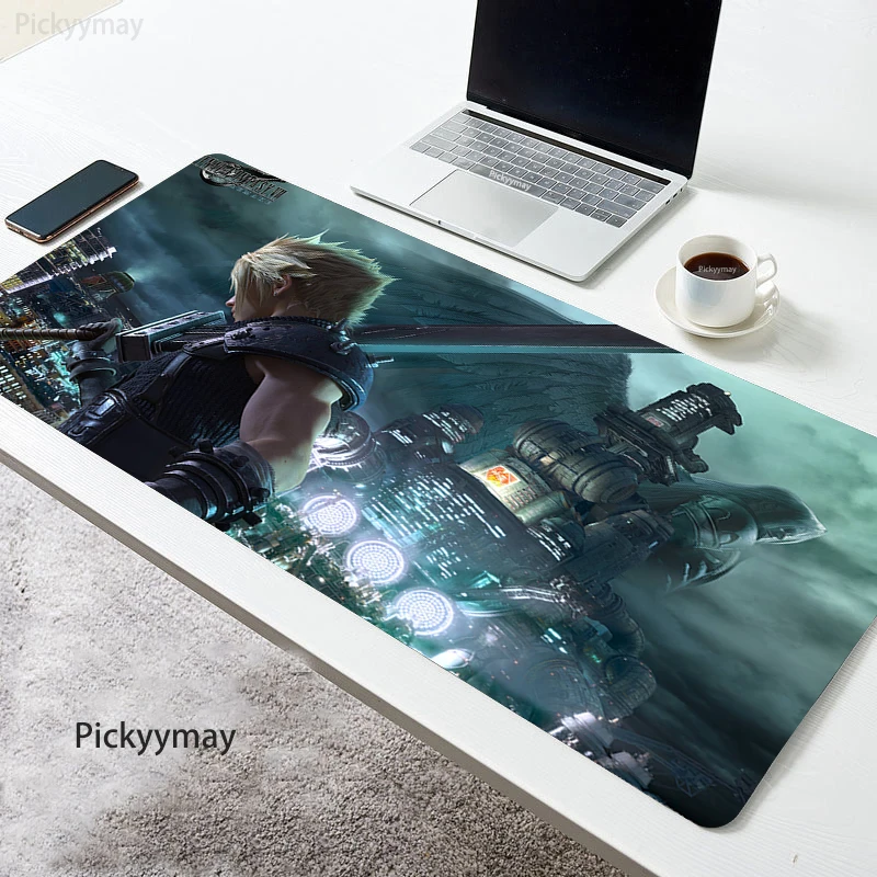 

Final Fantasy Speed Anime Mouse Pad Desk Mat Computer Deskmat Mousepad Rubber Carpet Gaming Accessories Pc Gamer Mouse Mats Xxl