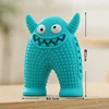 Dog Molar Toy Food Grade Silicone BPA Cute Little Monster Dog Tooth Cleaning Interactive Bite Resistant Sound Toy Pet Supplies 5