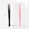Silicone Nail Art Tweezers With Pressing Head Double Ended Nail Stickers Rhinestones Pick Up Clip Makeup Eyelash Extension Tools 6