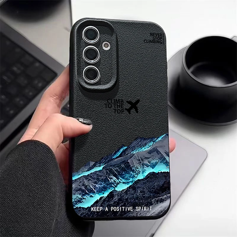 Aviation-Themed Protective Phone Case with Airplane Landscape Design