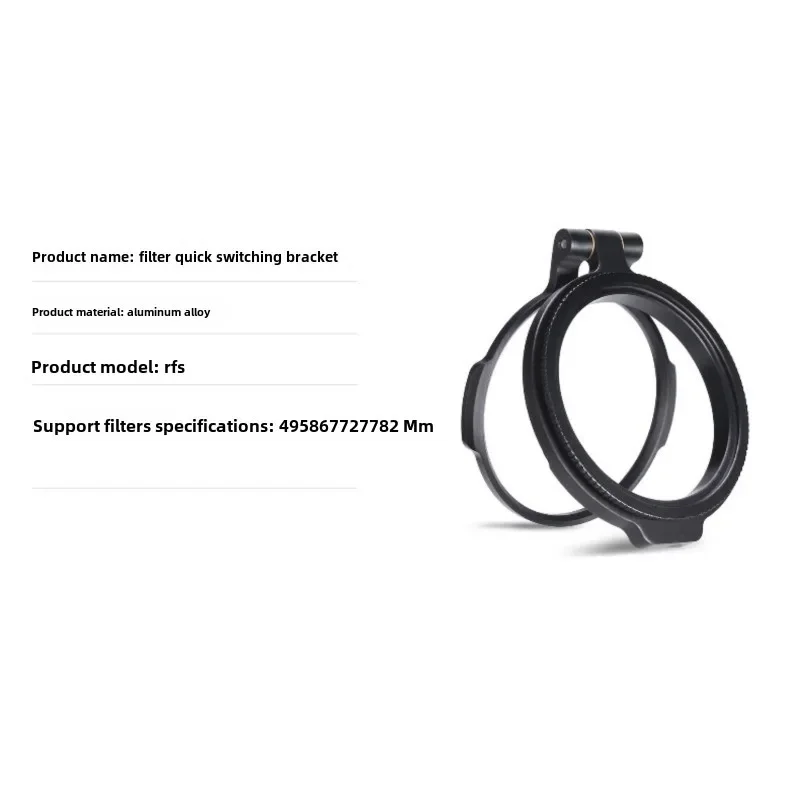 Description Picture 6 of itemND Filter Rapid Filter System DSLR Camera Accessory Quick Switch Bracket for 58/62/72/77/82mm DSLR Lens Adapter Flip