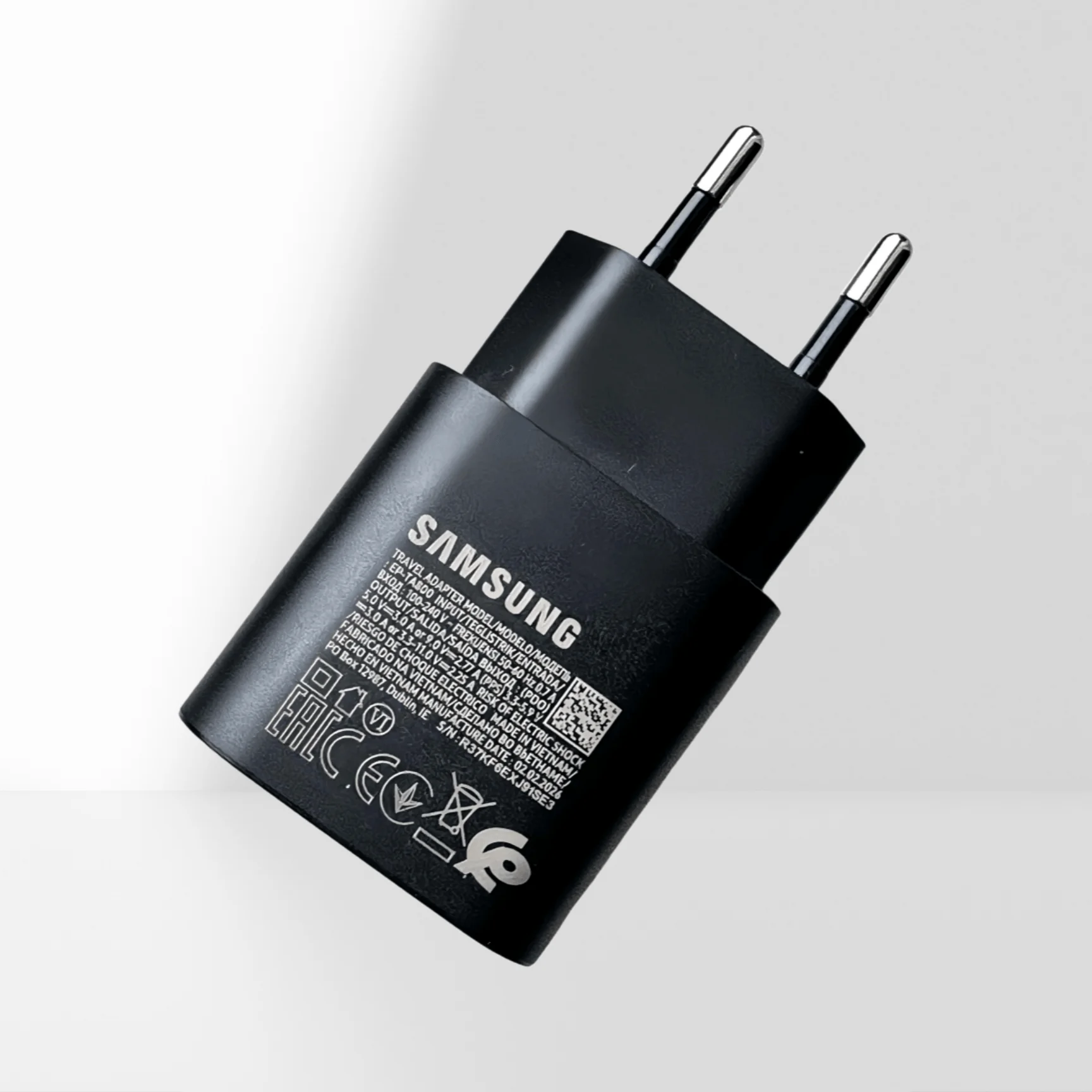 Original 25W Samsung EU Fast Charger Adapter