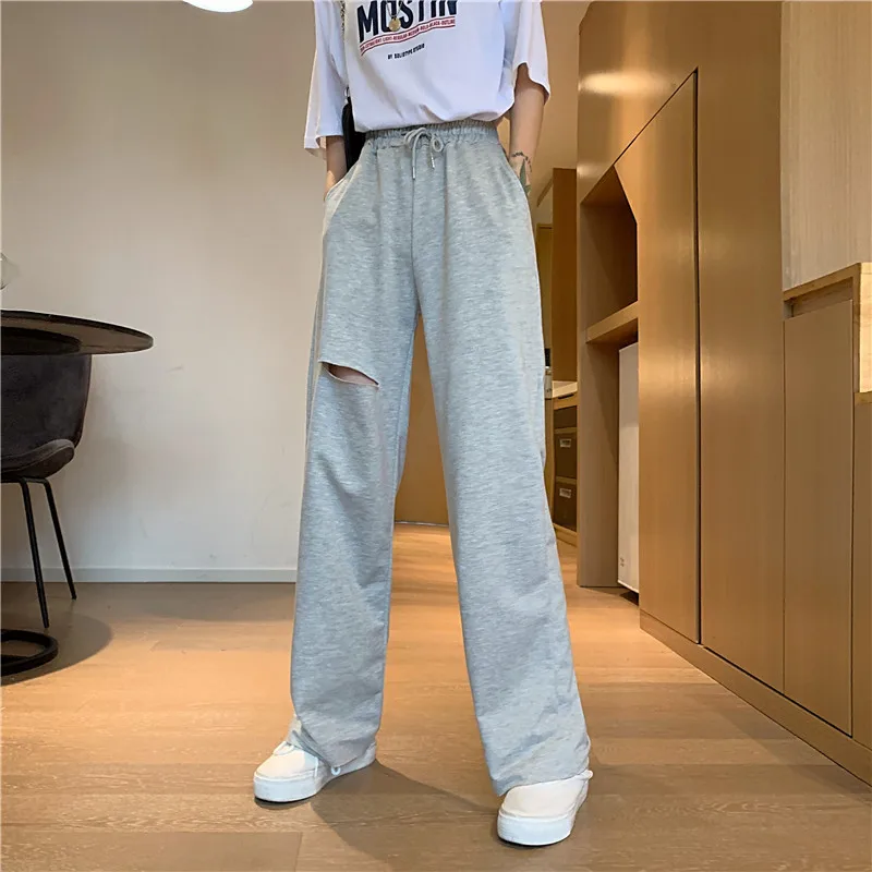 

Pants Women Casual Loose Wide Leg Trousers with Pocket Long Teens Straight Drawstring Trousers Women Streetwear