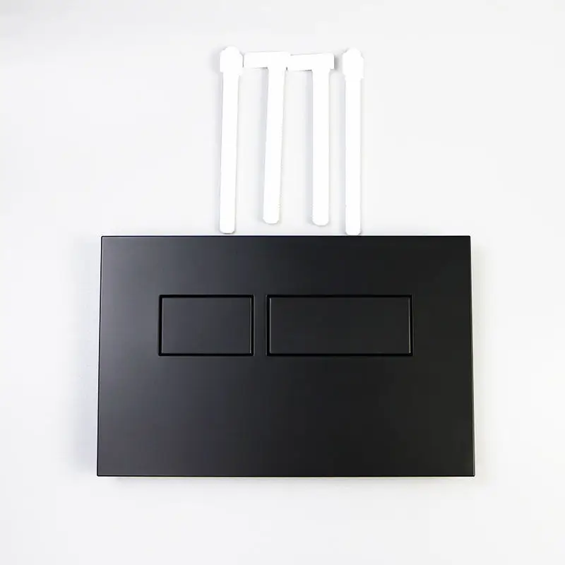 Concealed Water Tank Toilet Flush Plate, Matte Black Toilet Button