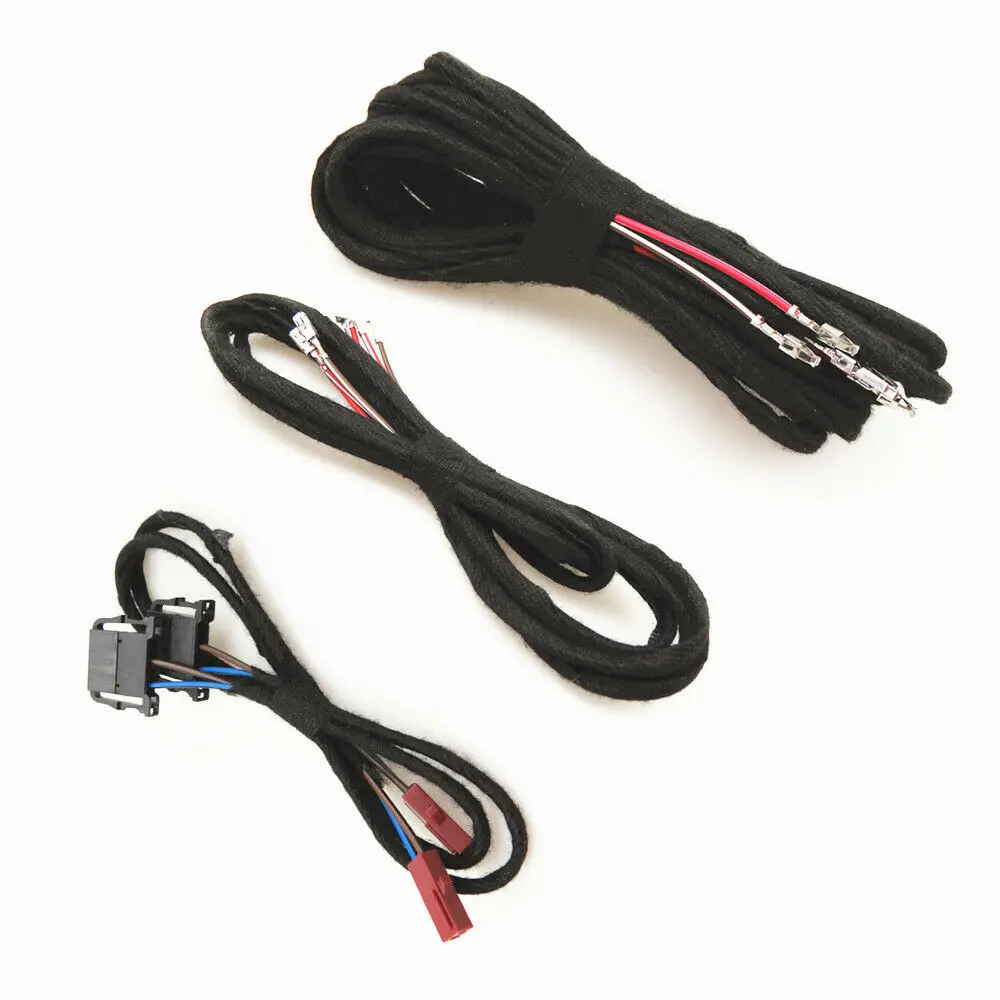 Rear Door Loudspeaker Tweeter Car Speaker and Cable Wires 1Set For VW Golf MK5 MK6 Rabbitt Scorocco 5KD 035 411A 7L6 868 243