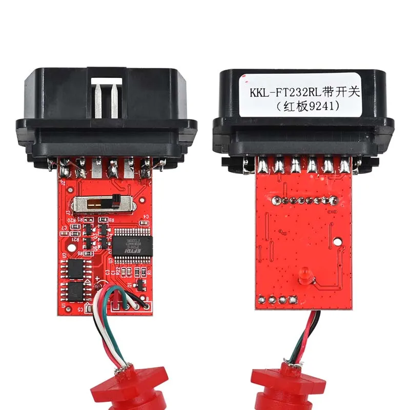 VAG 409 New Red PCB Board 9241A Chip VAG KKL FTDI FT232RL for KKL USB Tool OBD2 USB Diagnostic VAG409.1 Switch