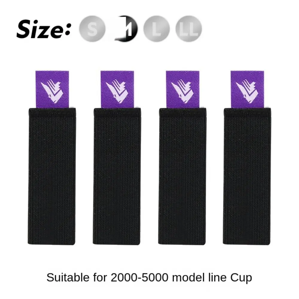 Fishing Accessories Fishing Tackle Fishing Tools Fishing Tool Fishing Reels Tools 4pcs/Set Fishing Spool Belt Fishing Reel Elastic Spinning Wheel Protection Belt Band Pole Holder Fastener Fish Tackle Tool
