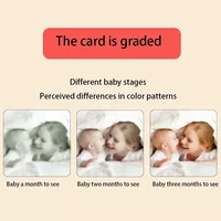 Montessori Toys Baby Visual Stimulation Cards Black and White High Contrast Flash Cards Learning Educational Toys for Children 2