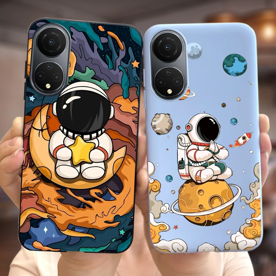 Cute Astronauts Cartoon Soft TPU Phone Case Cover