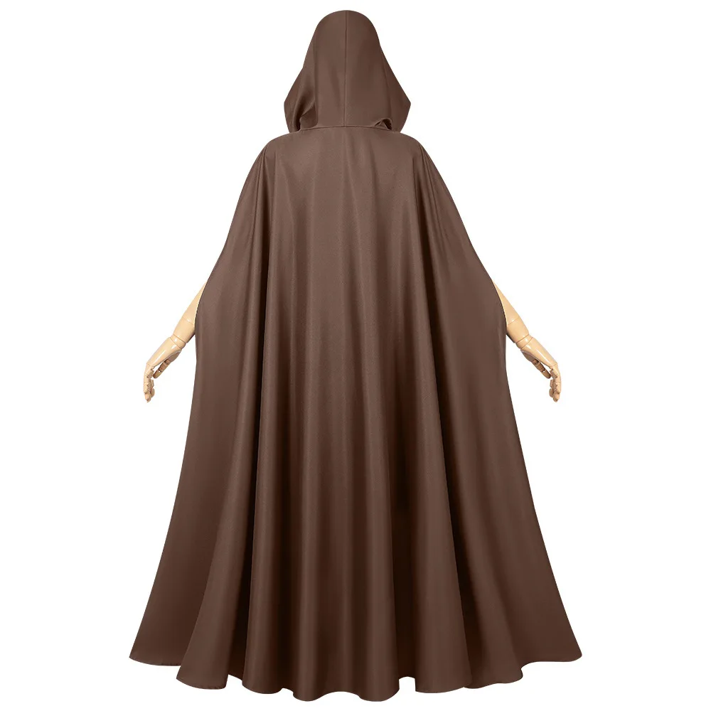 2025 New Medieval Hooded Cape for Men and Women,Halloween COS Solid-Color Monk Grim Reaper Wizard Cloak Unisex One Size Fits All