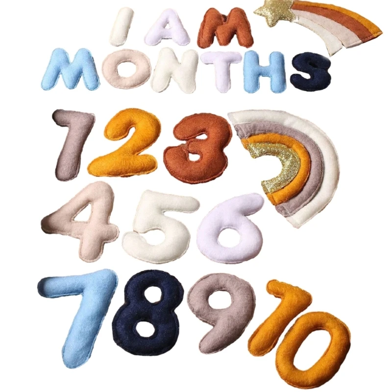 

RIRI реквизит для фотосессии новорожденных Радужный набор с буквами и цифрами детский фотофон Декор для детской комнаты