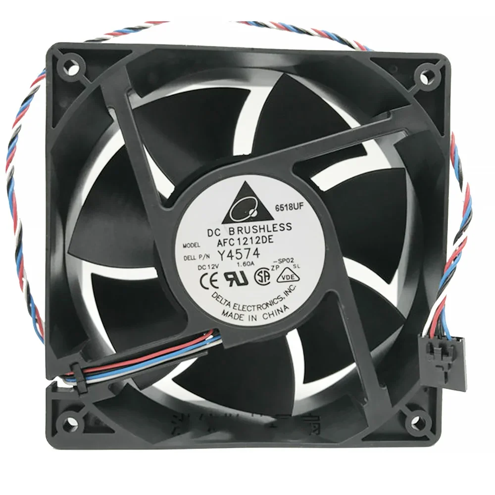 

Original for Delta AFC1212DE PWM 120*120*38mm 12038 12CM DC 12V 1.6A Ball fan thermostat inverter server cooling fan Case cooler