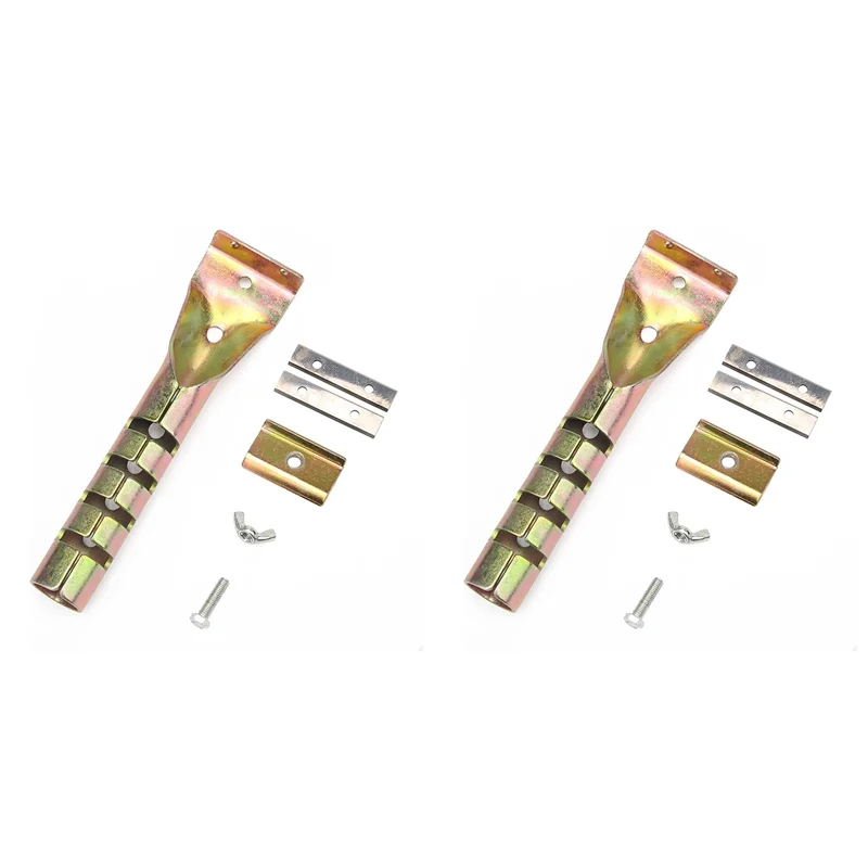 ABZS 2X 페인트 스크레이퍼 그라우트, 페인트, 접착제, 녹 제거를 위한 4PCS 양면 블레이드가 있는 헤비 듀티 합금 스크레이퍼