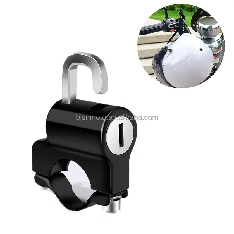 Anti-theft Security Portable 22mm Motorcycle Handlebar Helmet Lock for Honda Yamaha electric scooters Bicycle accessories 2023 us eu warehouse dropshiping 2400w 48v 20ah 11inch two wheel popular es20 foldable portable electric scooters