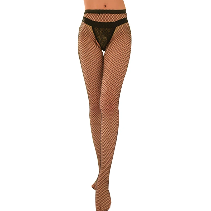 Elegant Women's Fishnet Pantyhose with Jacquard Design