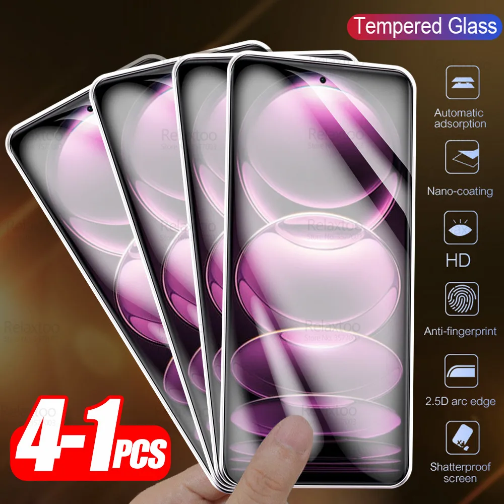 

For Xiaomi Redmi Note 12 Pro Glass 1-4Pcs Tempered Glass Screen Protector Readmi Note12 Pro+ 12Pro Plus 5G Phone Protective Film