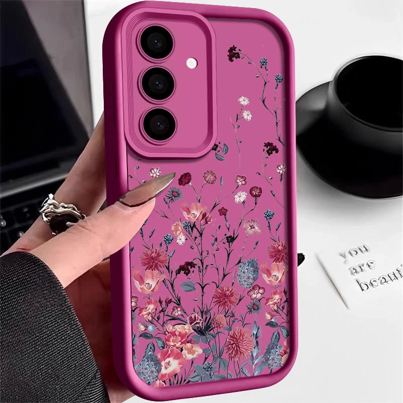 Shockproof Bumper Flower Design Soft Phone Case