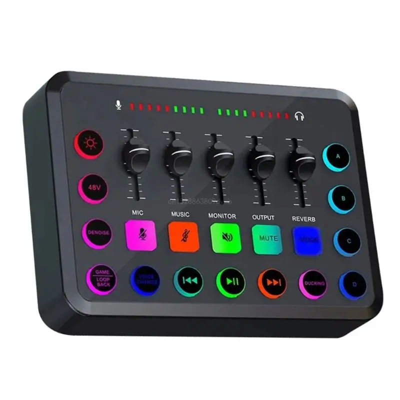 

48 В звуковая карта с большой диафрагмой, телефон, поет, компьютерная запись, профессиональная