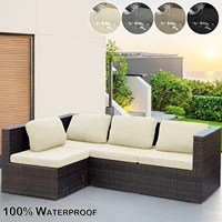 Stretch Sofa Cushion Cover Patio Waterproof Jacquard Sofa Seat Furniture Protector Slipcover with Elastic Bottom For Living Room 1