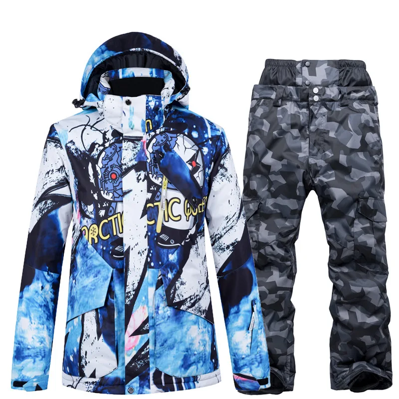 Ski Suit Men's Suit Single and Double Board Winter Thickening Outdoor Travel Fashion Trend Ski Equipment