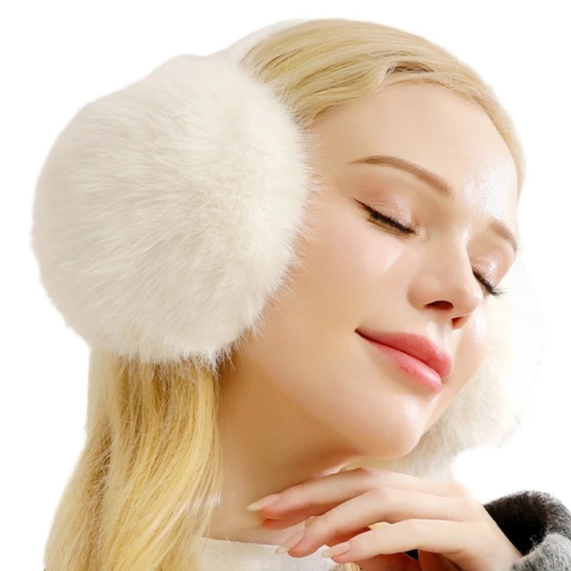 Teens Girl Skiing Ear Muffs Lovely Furry Ear Protectors Outdoor Sports Earmuffs