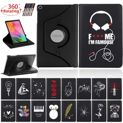 Case for Samsung Galaxy Tab A8 10.5/Tab A 10.1 2019 360 Rotating Tablet Tab S6 Lite/Tab A7 10.4 Anti-Vibration Leather Cover