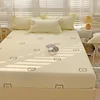 Bonenjoy Bed Sheets Single Size Mattress Protector Cartoon Style Bed Linen sabanas Skin-friendly Fitted Sheet (No Pillowcase) 4