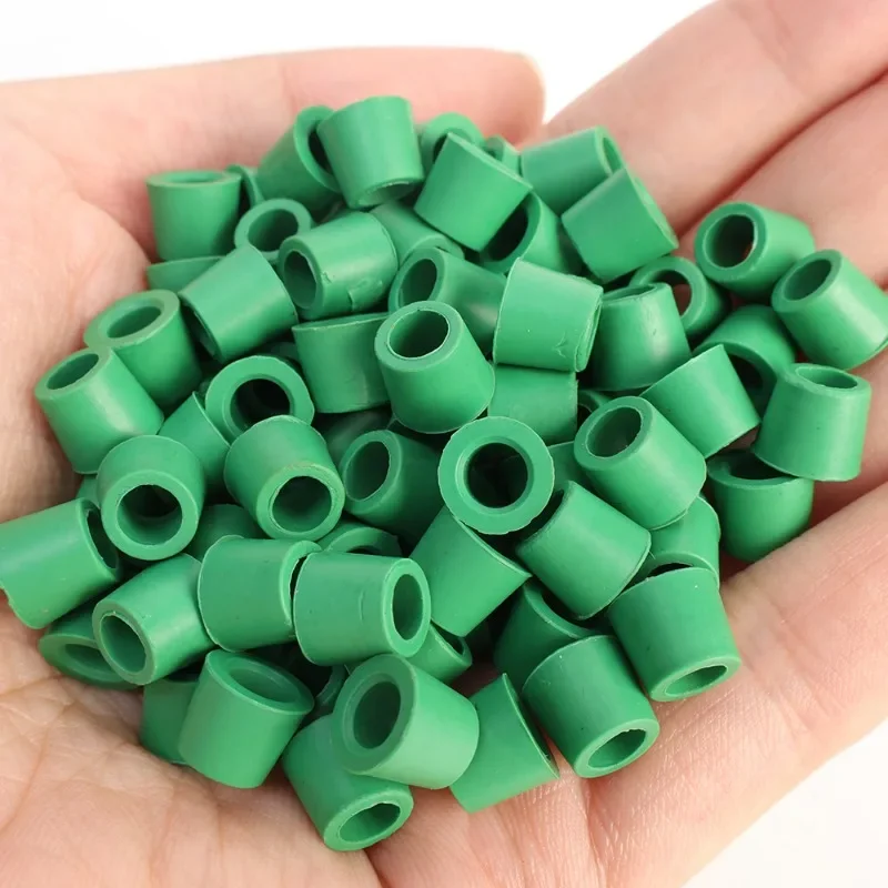 Green Air Conditioning 100/50pcs 1/4'' Charging Hose 1/4'' Valve Gasket Manifold Repair Seal Kit Replacement Car Accessories New