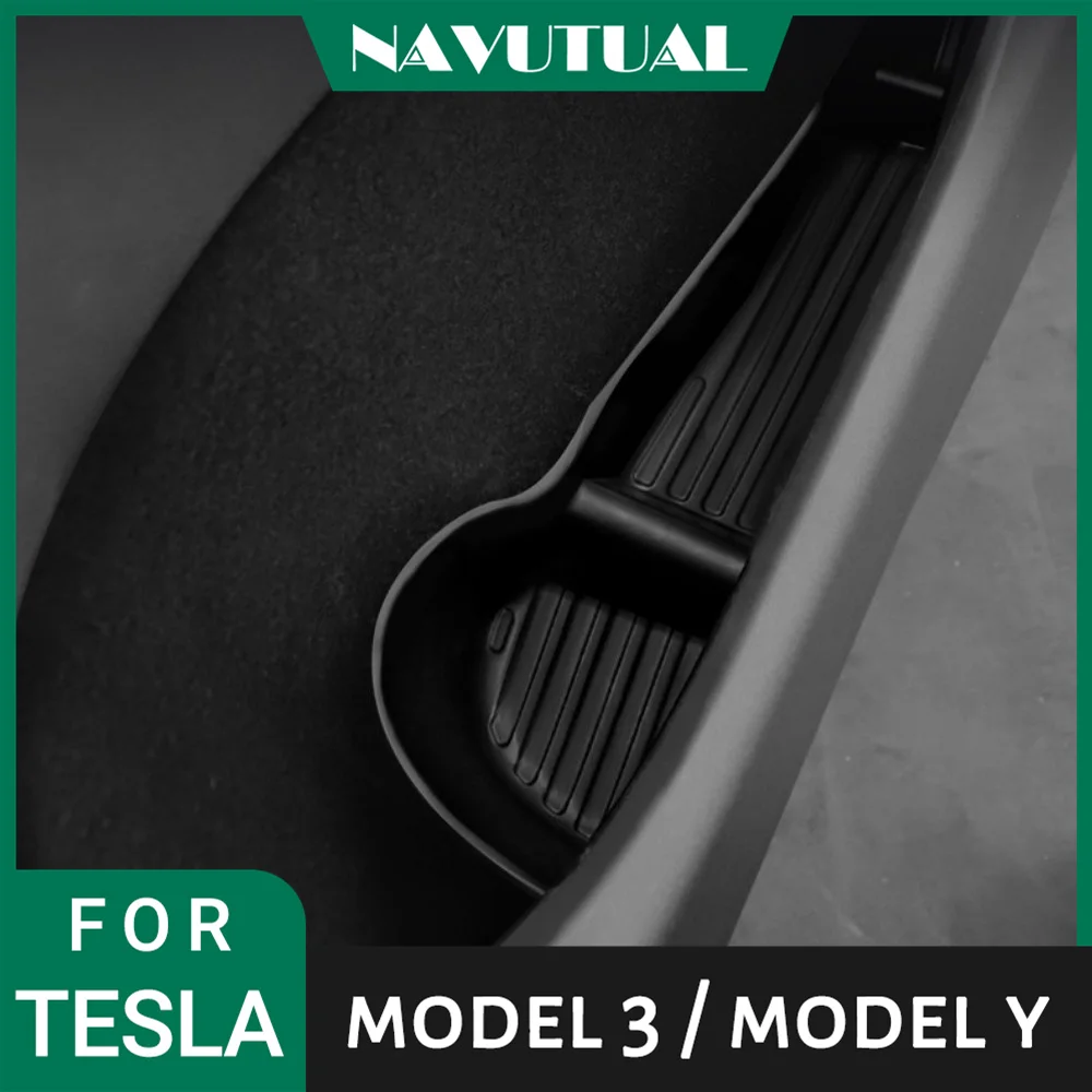 

For Tesla Model 3/Y Door Storage Box Four Door Environmental Protection Waterproof Pad TPE Storage Tank Modification Accessories