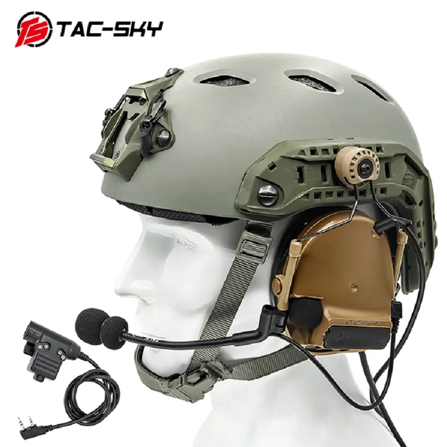 TAC-SKY-Comtac-iii-Tactical-Helmet-ARC-Track-Stand-Version-Outdoor ...