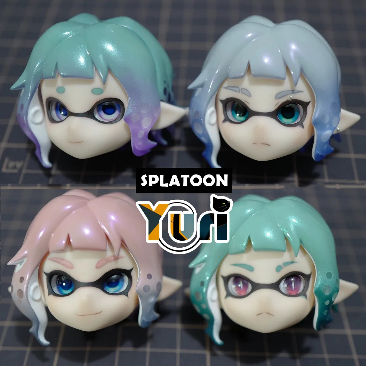 Yuri Game 3 Handmade OB11 Hair Wig Head Shell Model Game