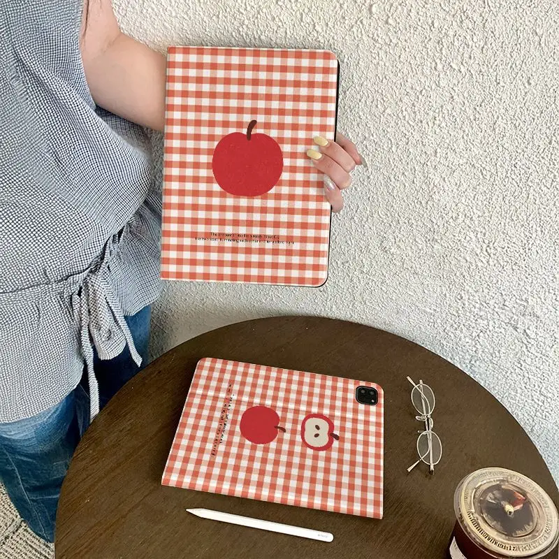 Enhanced Red Checkered Apples Tablet Case