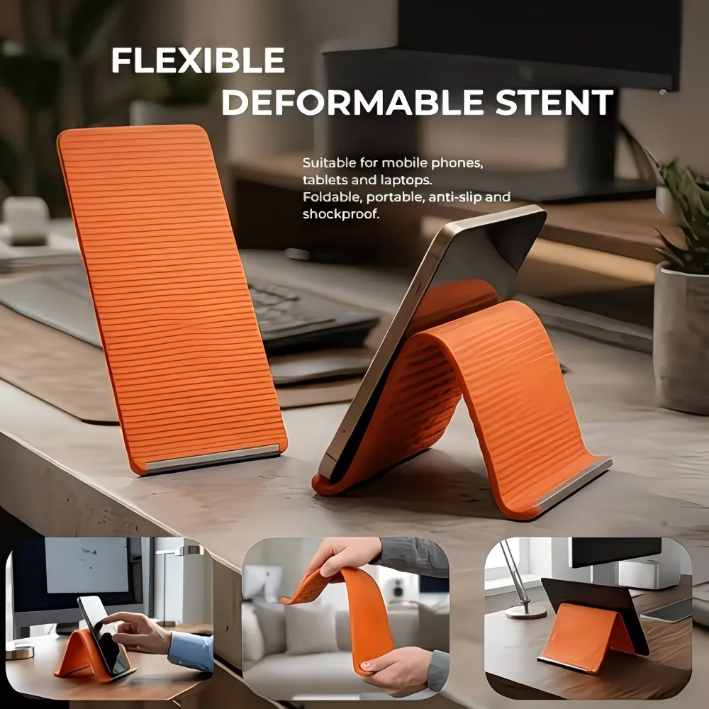 Multi-Use Foldable Stand with Flexible Support and Bending Functions