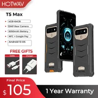 HOTWAV T5 Max 4G Rugged Phone, Android 13 OS, MTK6761, 6.0 "Screen, 4GB, 64GB, 6050mAh, Massive Battery, World Premiere, 2023 1