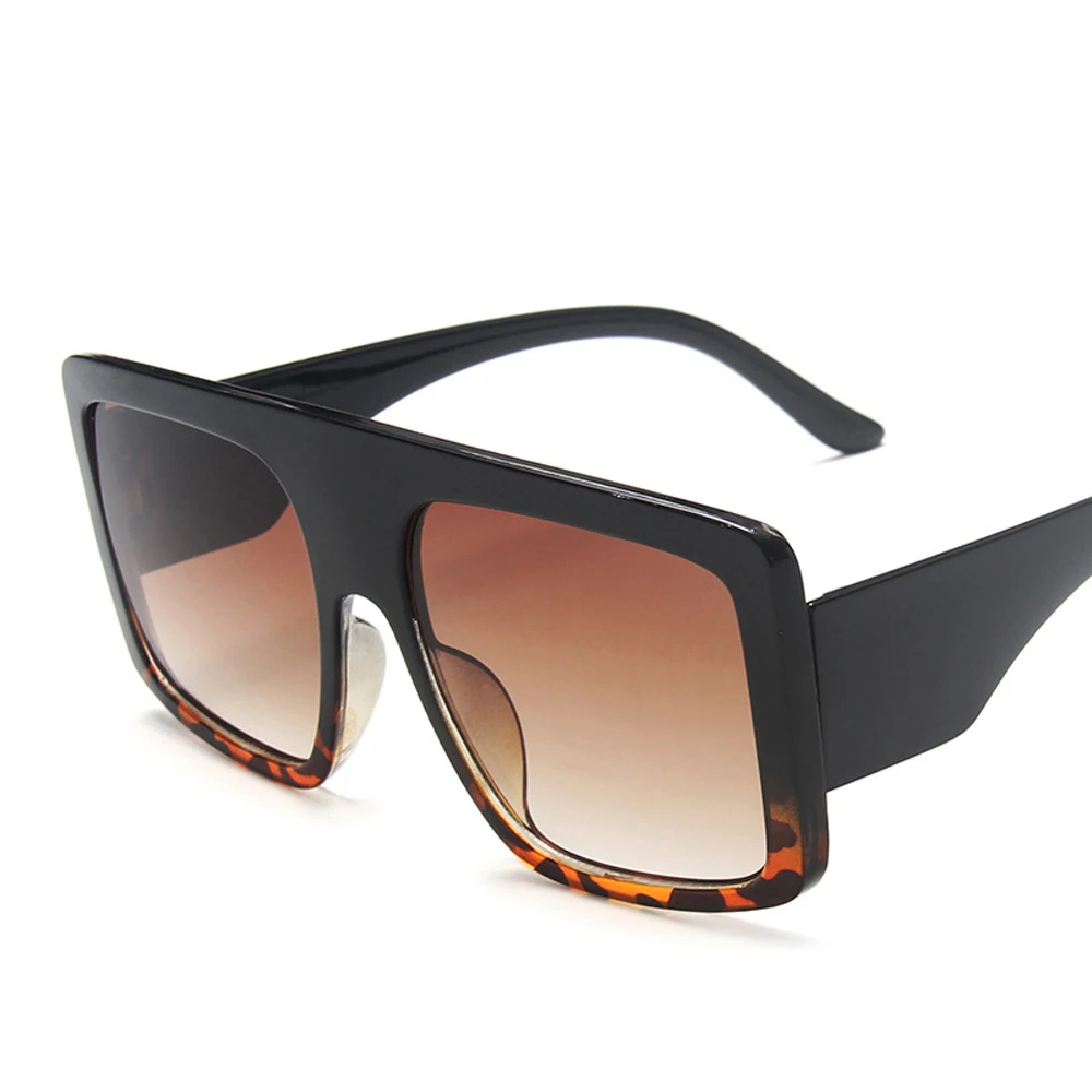 2023 New Luxury Brand Black Oversized Shades Lady Refined Design